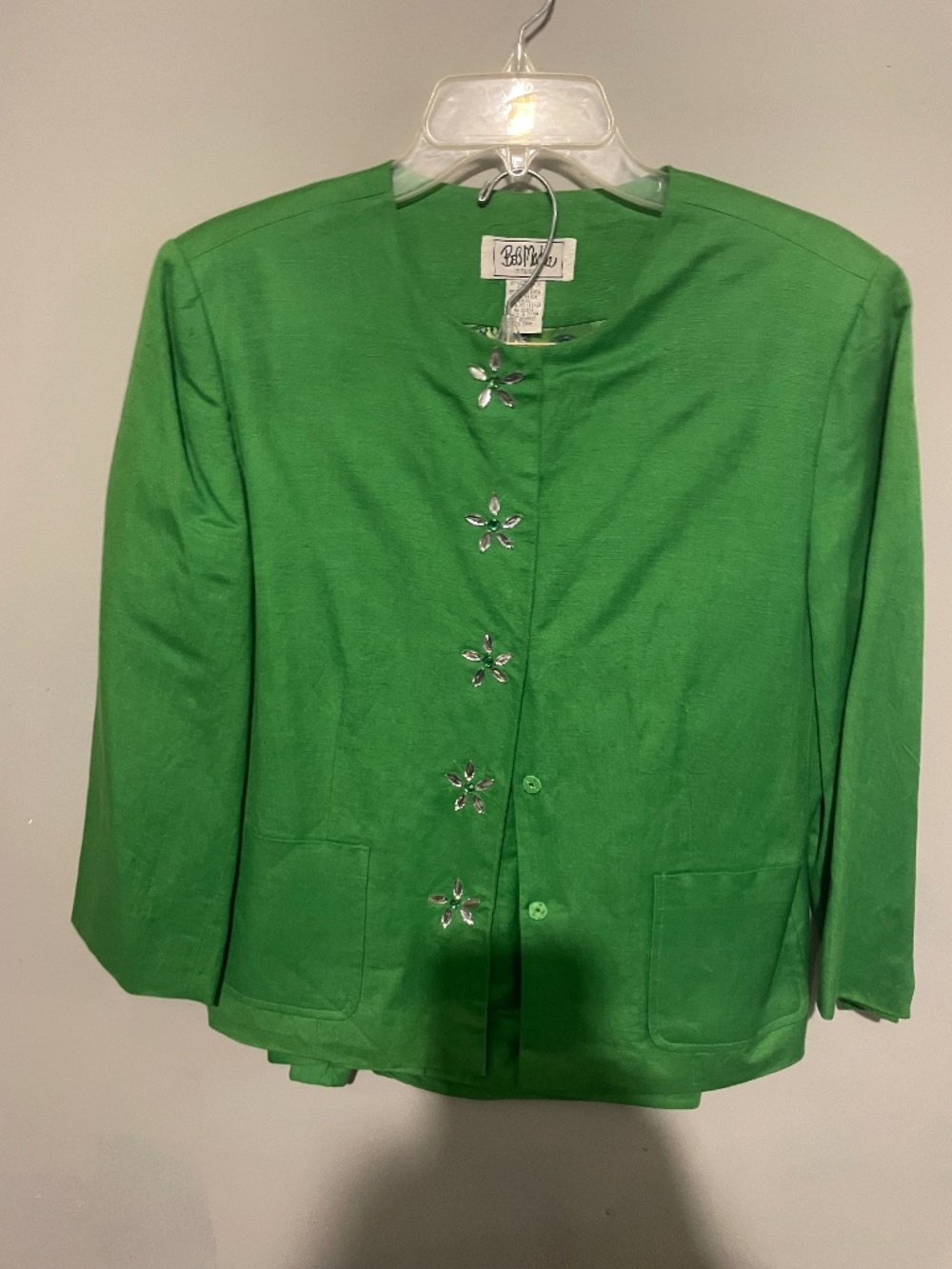 Bob Mackie women’s size 10 green pant suit
